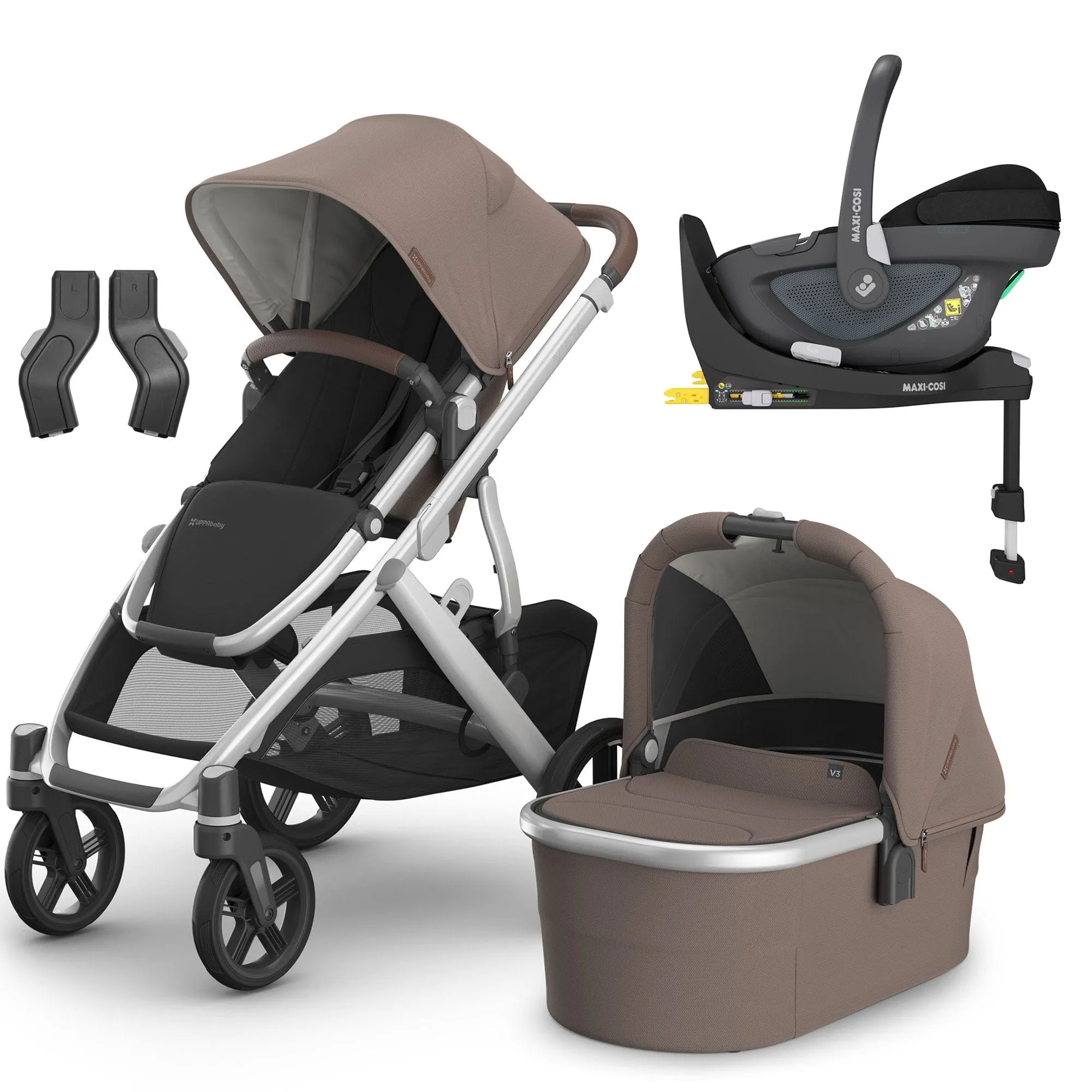 Uppababy Vista V3 Maxi-Cosi Travel System - Theo