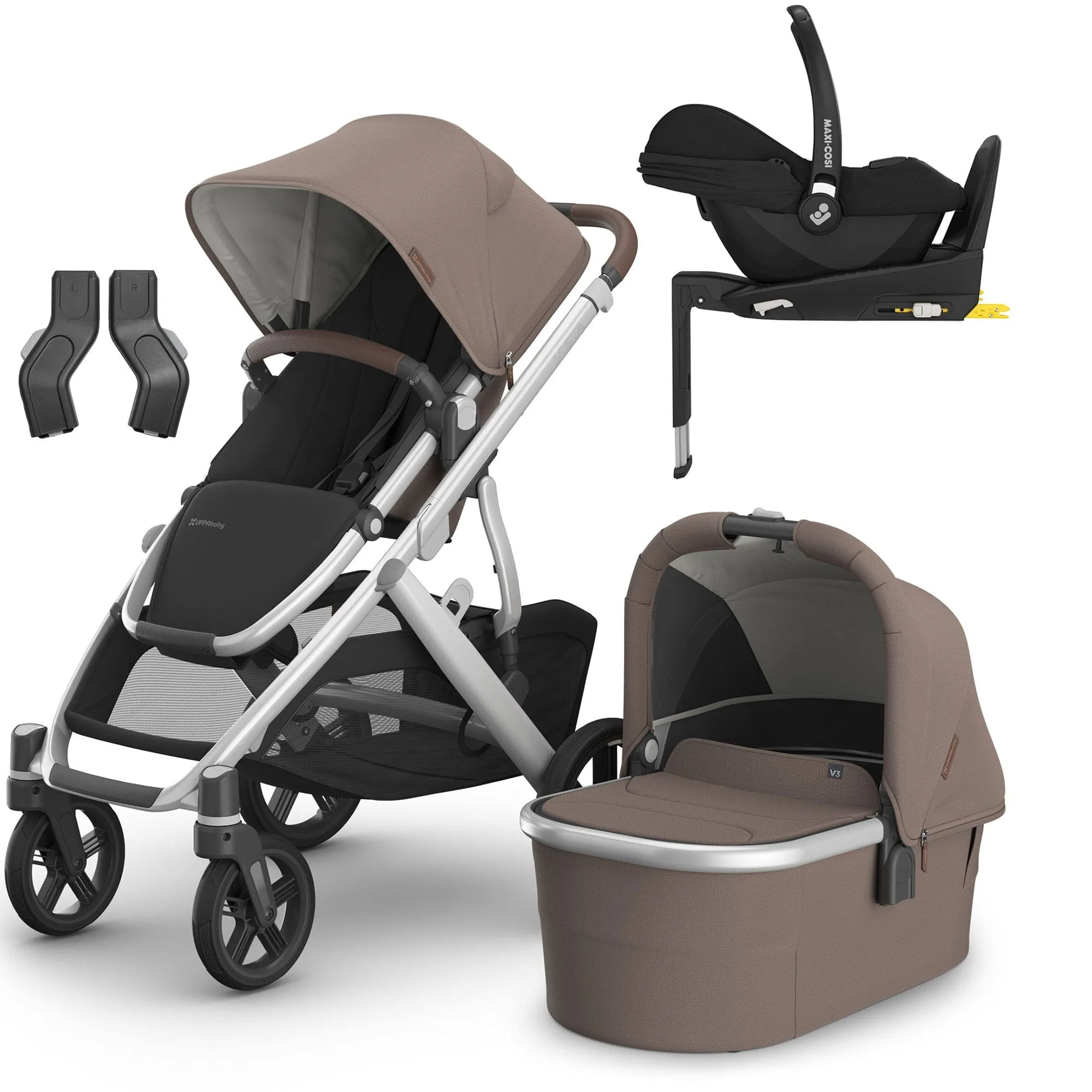 Uppababy Vista V3 Maxi-Cosi Travel System - Theo