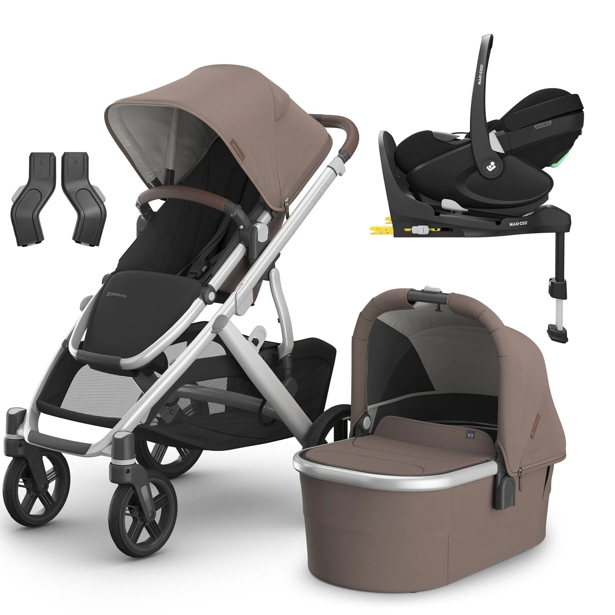 Uppababy Vista V3 Maxi-Cosi Travel System - Theo
