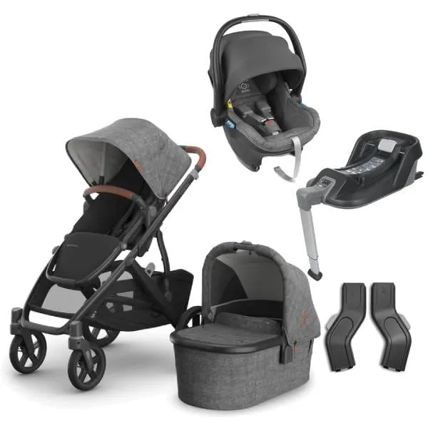 UPPAbaby Vista V3 Pushchair with Mesa Car Seat & Base - Greyson