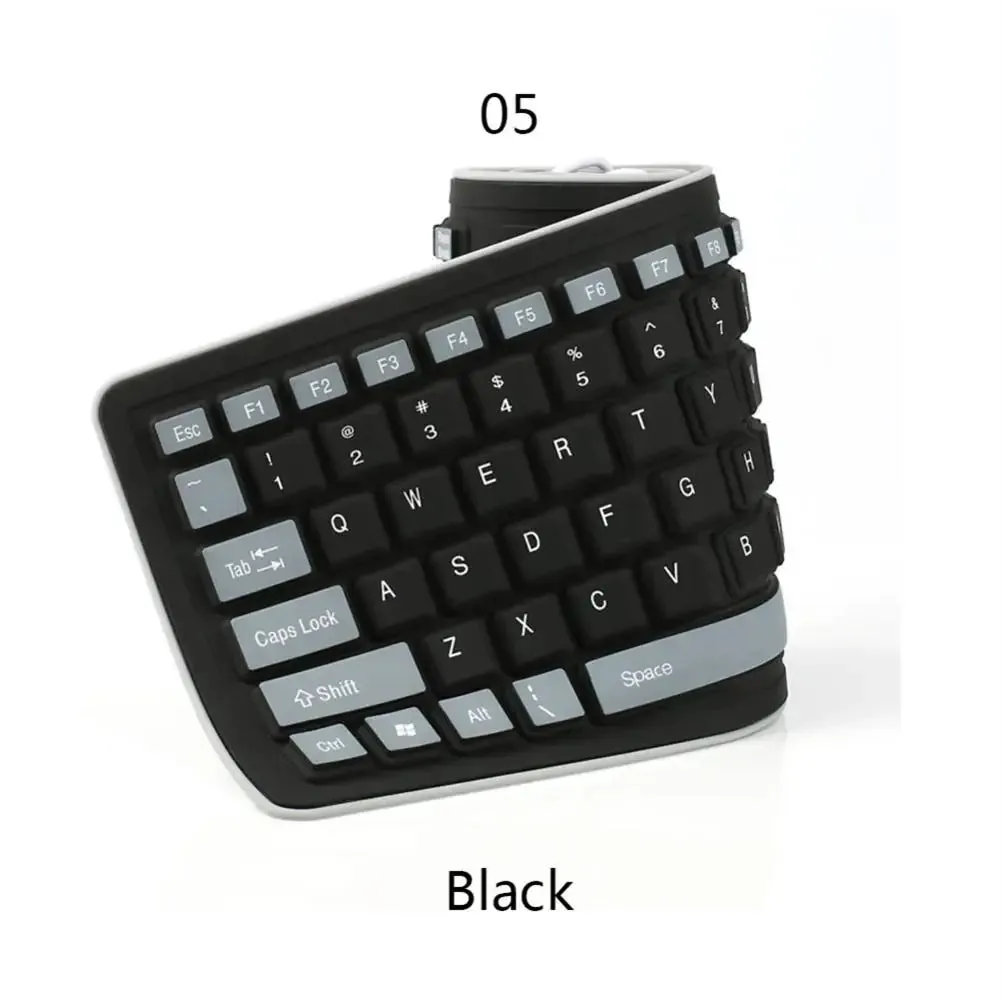 USB Waterproof Roll-Up Silicone Keyboard for PC Laptop
