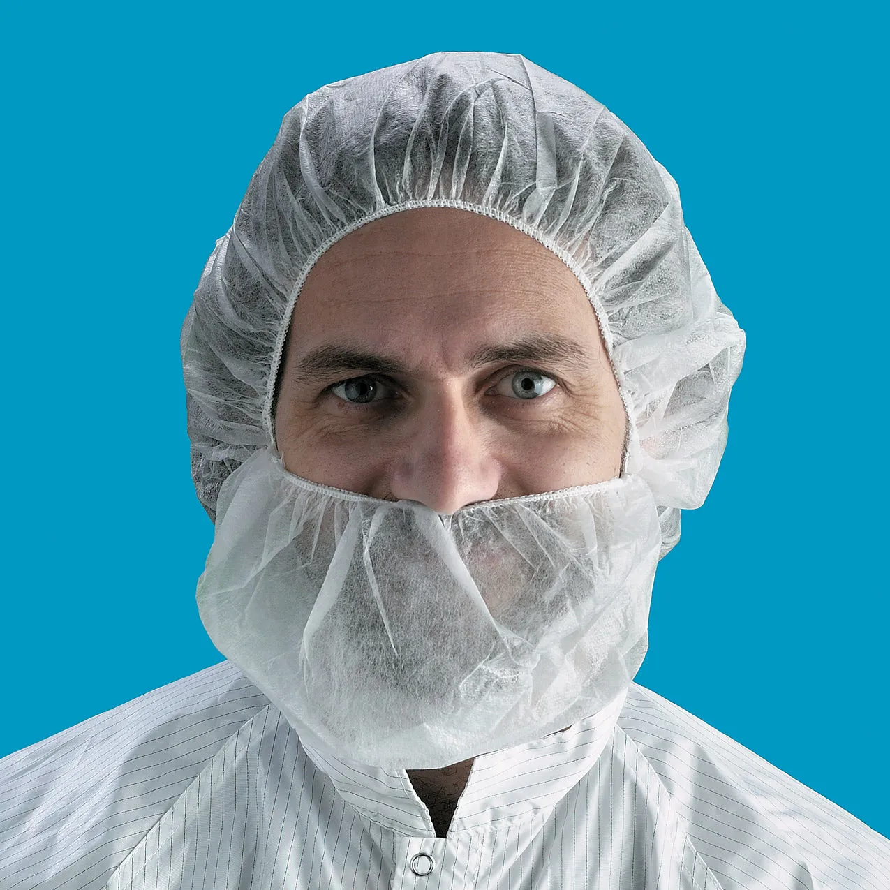 Valutek Polypropylene Beard Cover 18" or 21" White  | 11 gsm 100 ea/Bag  10 Bags/Case