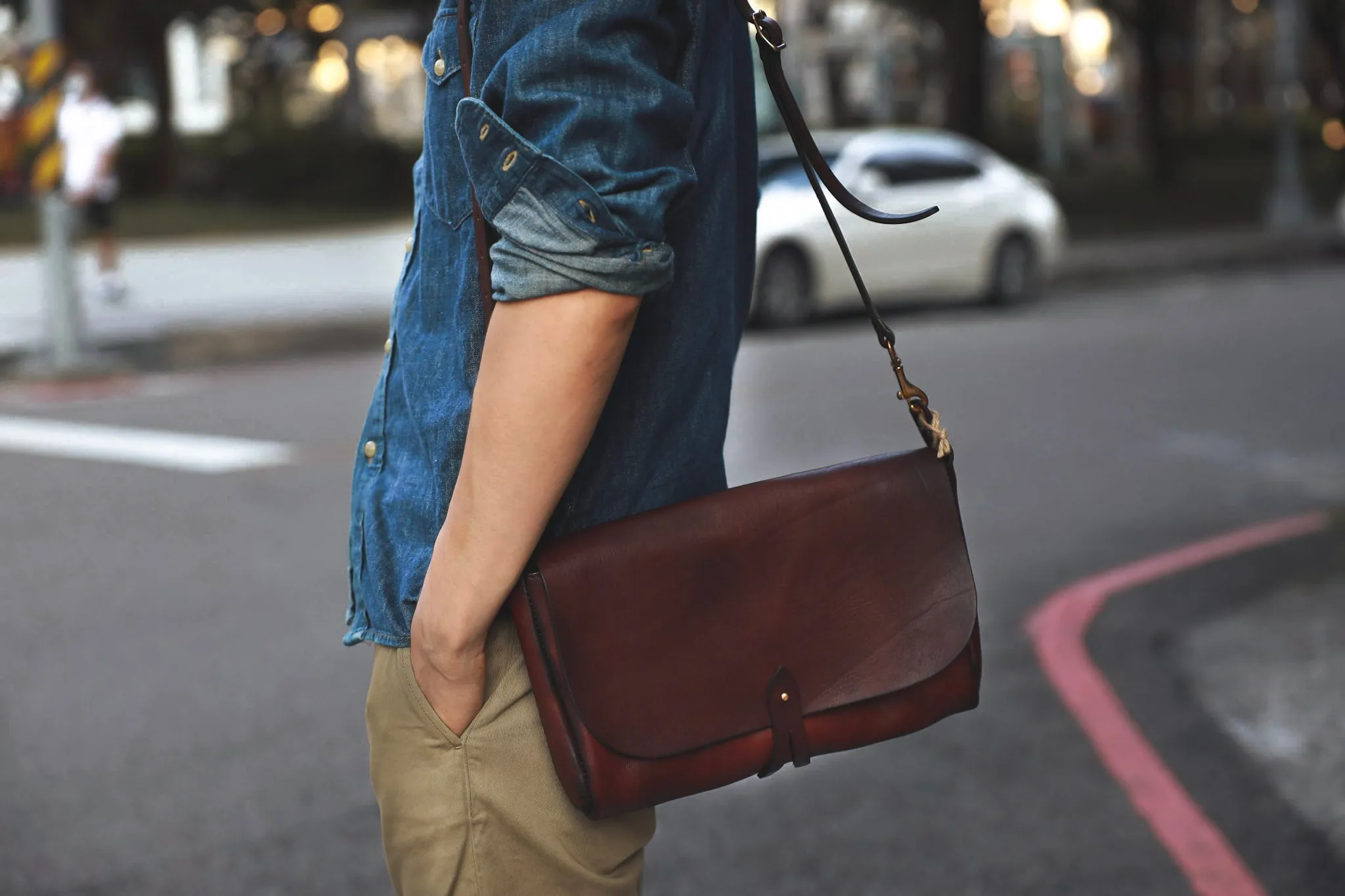 【VASCO】肩背手拿後背三用皮革包／三色／LEATHER 3WAY CLUTCH BAG