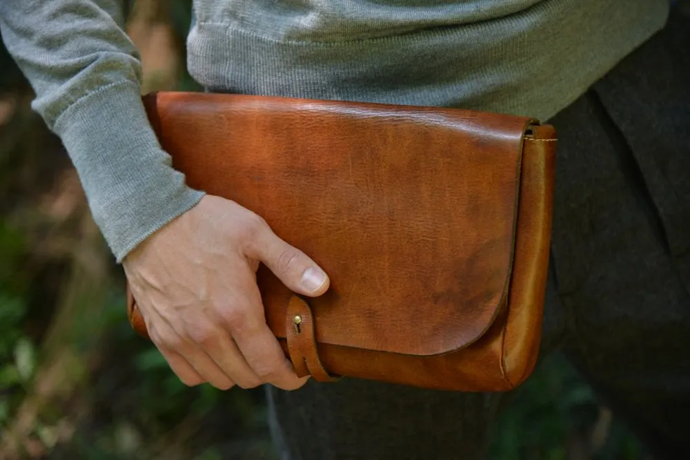 【VASCO】肩背手拿後背三用皮革包／三色／LEATHER 3WAY CLUTCH BAG
