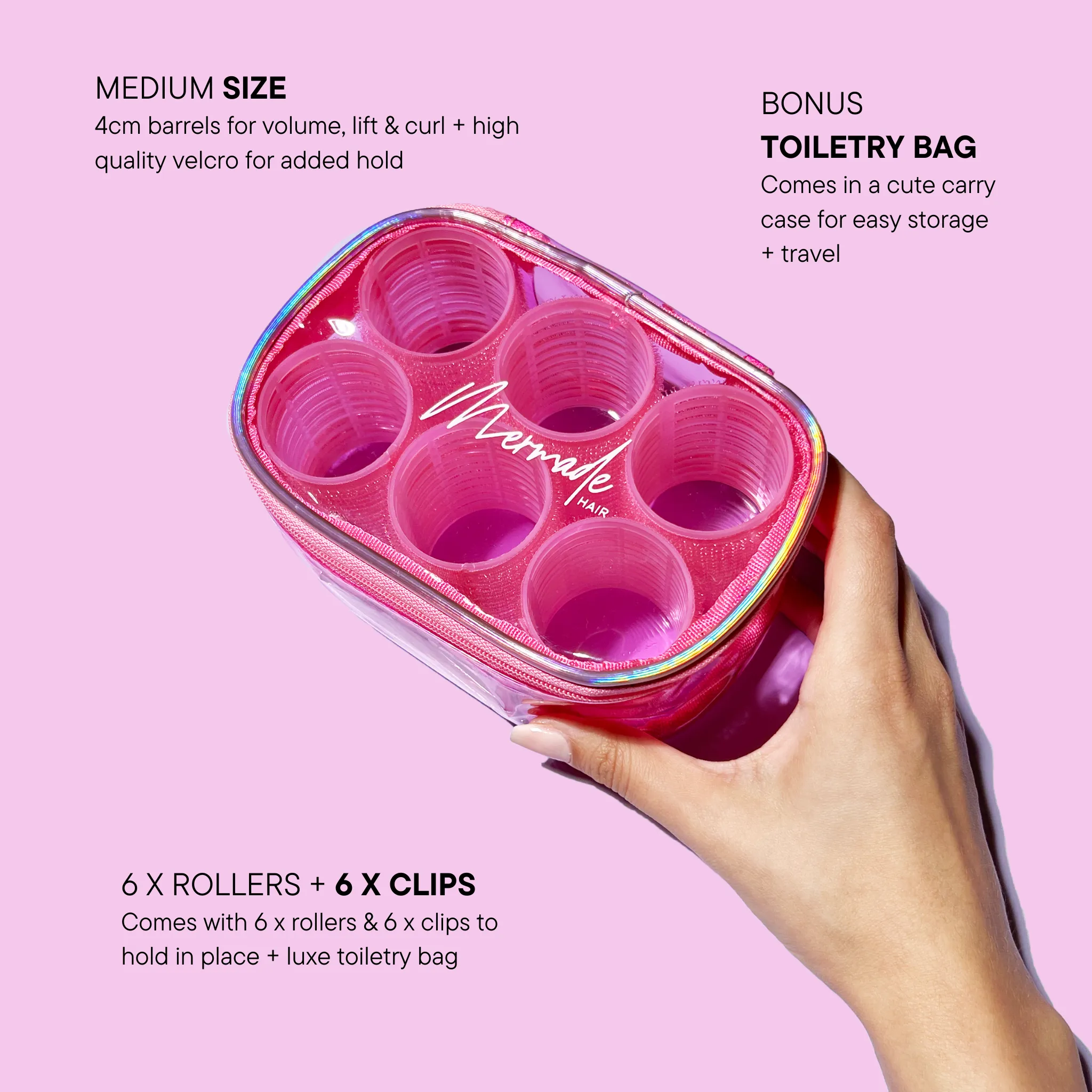 Velcro Roller Kit   Clips