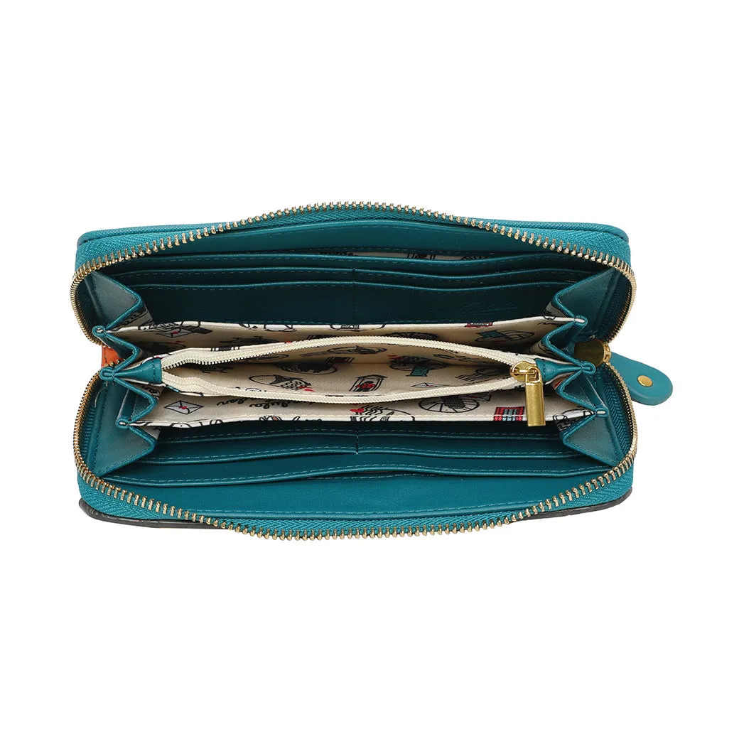 Vendula London - Sugar and Spice Coffee Shop Large Ziparound Wallet