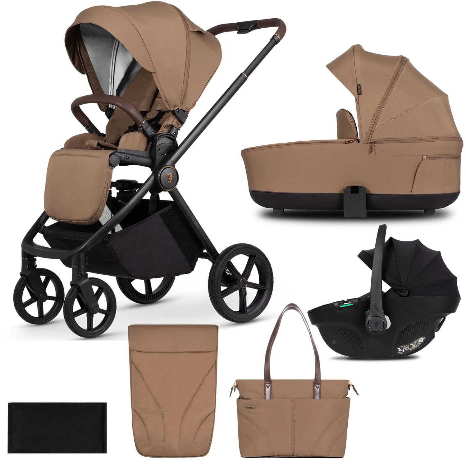 Venicci Claro 3 in 1 Travel System - Caramel