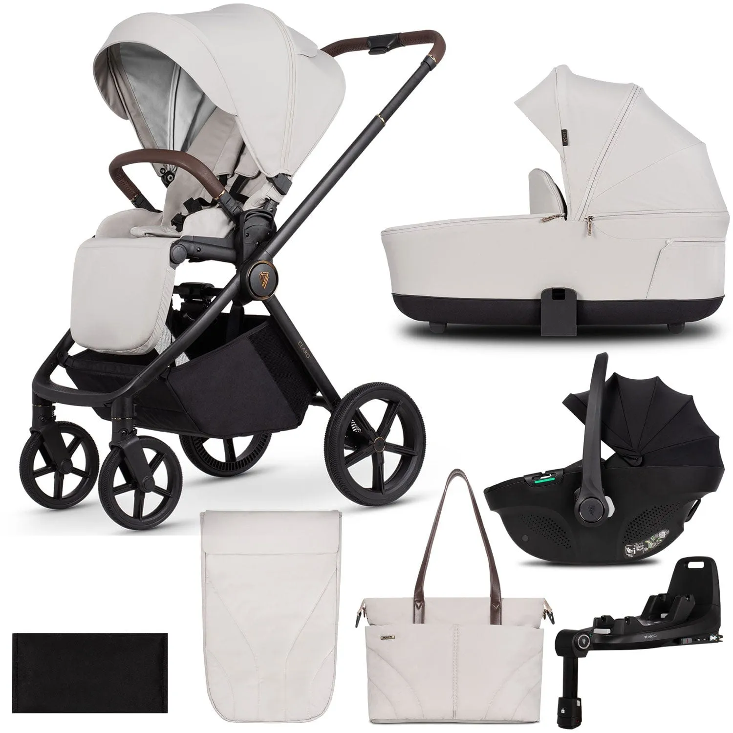 Venicci Claro 3 in 1 Travel System - Vanilla