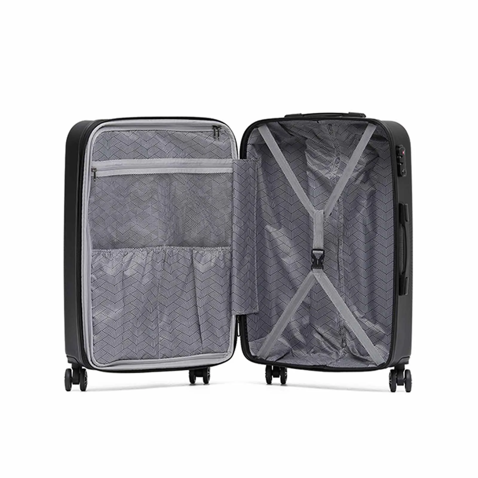 Venice 20 Inch Carry-On Suitcase Black