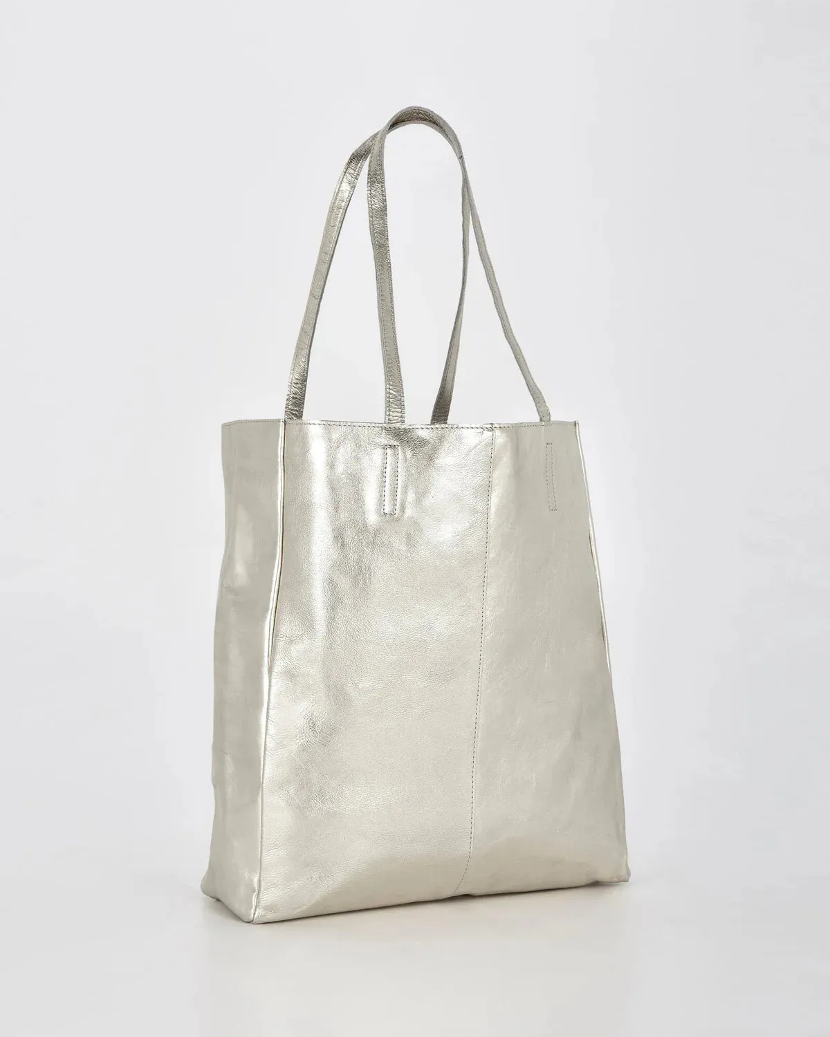 Venus Metallic Leather Hobo Bag
