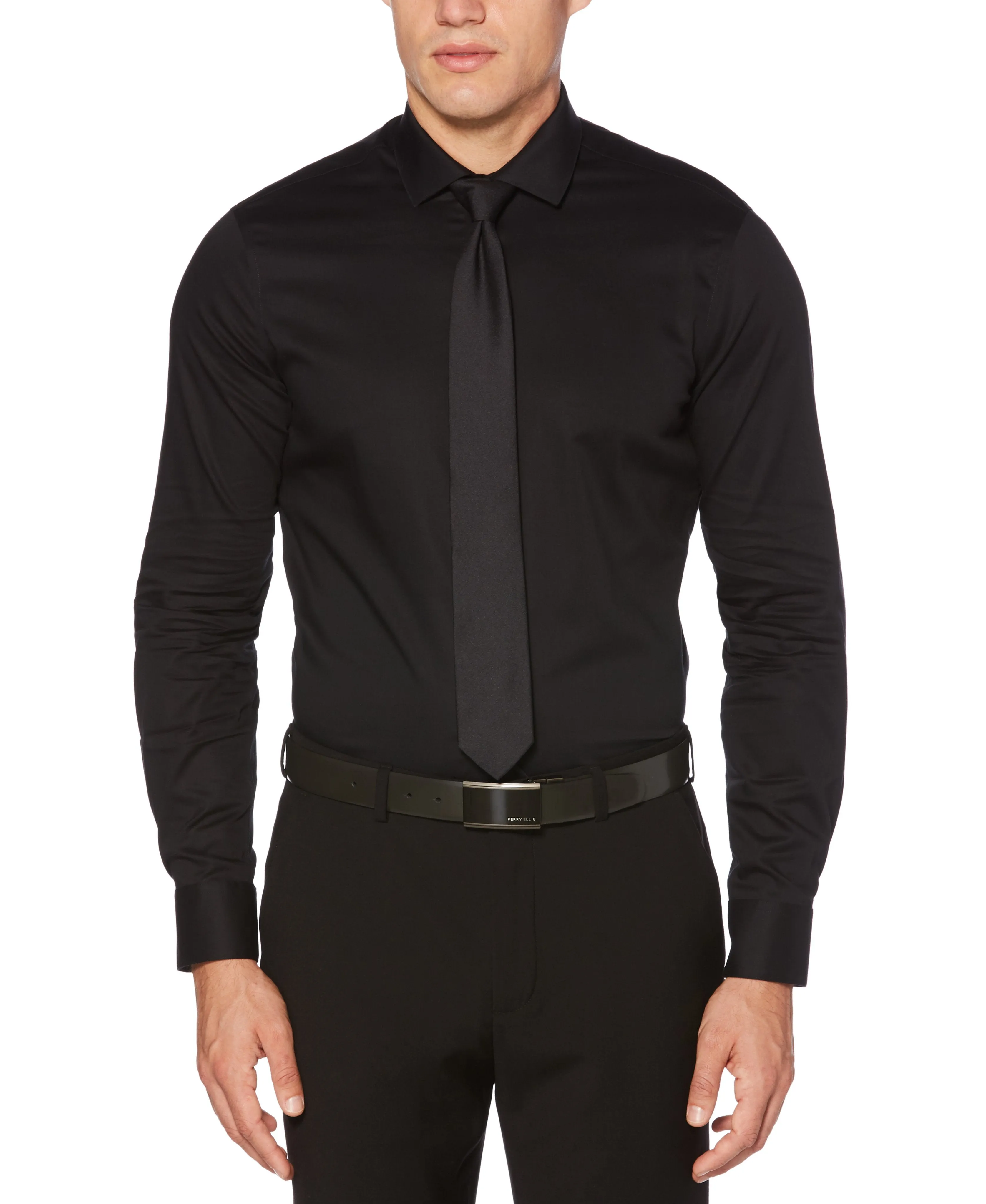 Very Slim Fit Non-Iron Solid Dress Shirt