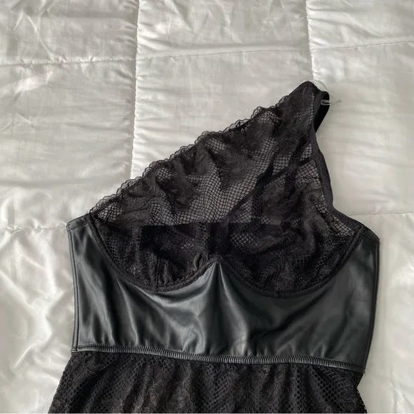 Victorias Secret Luxe Lingerie One Shoulder Slip Dress