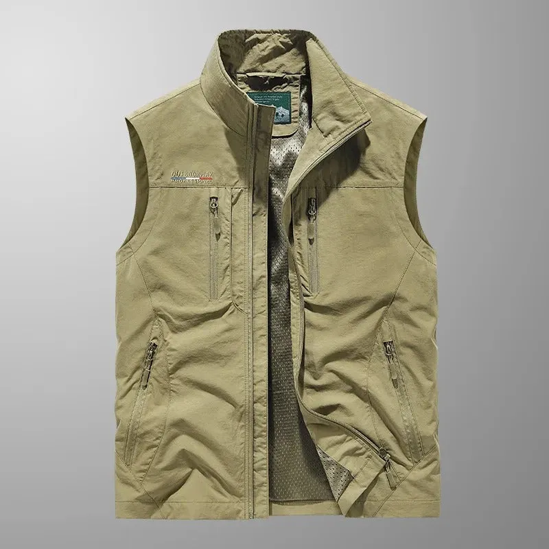 Vincent - Multi-Pocket Breathable Outdoor Cargo Vest