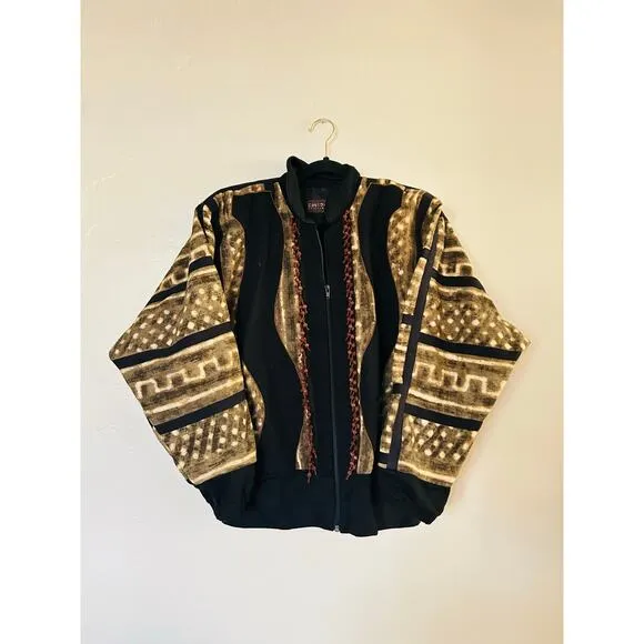 Vintage Cassowary Bomber Printed Jacket