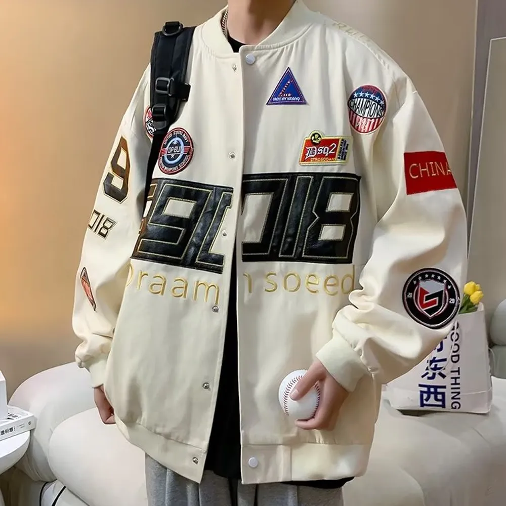 Vintage Motorcycle Embroidered Jacket