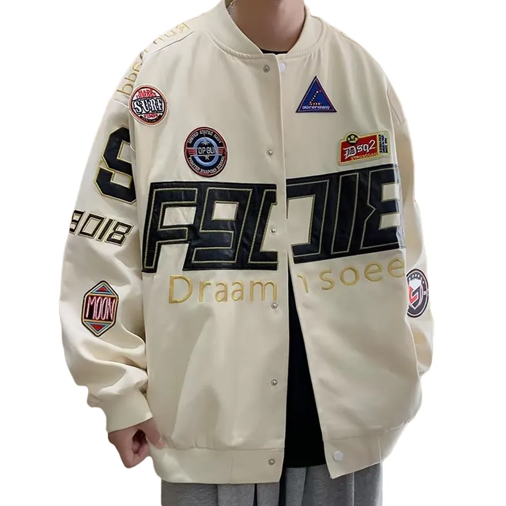 Vintage Motorcycle Embroidered Jacket