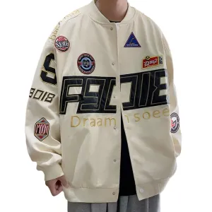 Vintage Motorcycle Embroidered Jacket