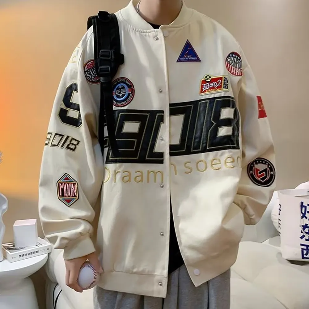 Vintage Motorcycle Embroidered Jacket