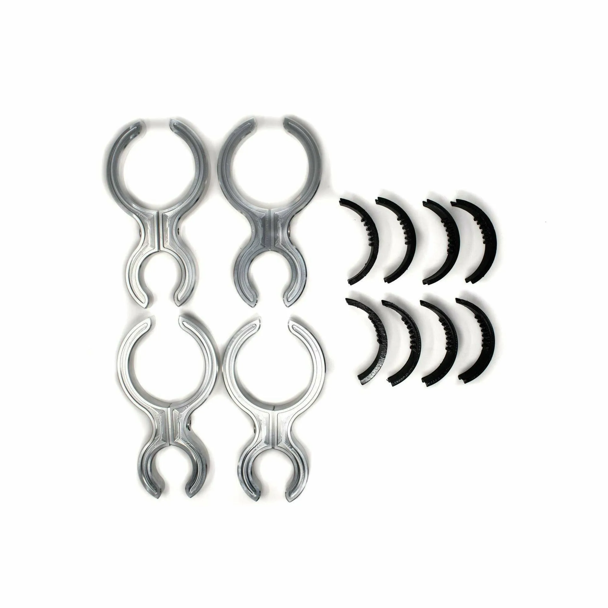 Viper Machine Yamaha YXZ Billet Shock Reservoir Clamp Set for HCR Long Travel Suspension