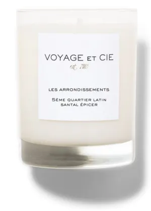 Voyage Et Cie 5ème Quartier Latin "Santal Épicer" Candle (14 oz.)