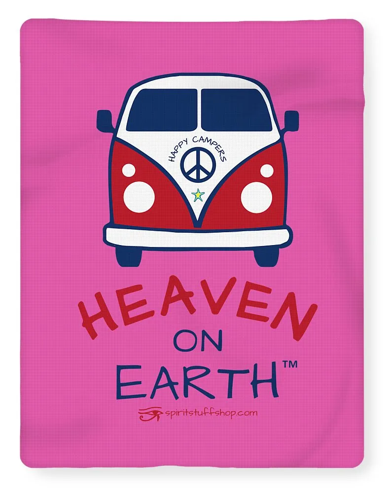Vw Happy Camper Heaven On Earth - Blanket