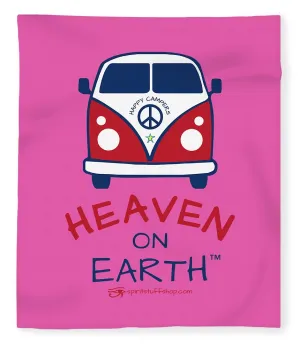 Vw Happy Camper Heaven On Earth - Blanket