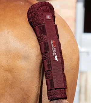 Waffle Quilted Double Locking Tail Guard Burgundy