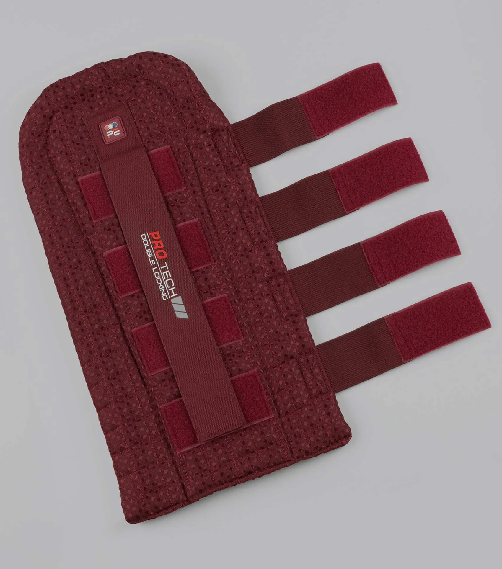 Waffle Quilted Double Locking Tail Guard Burgundy