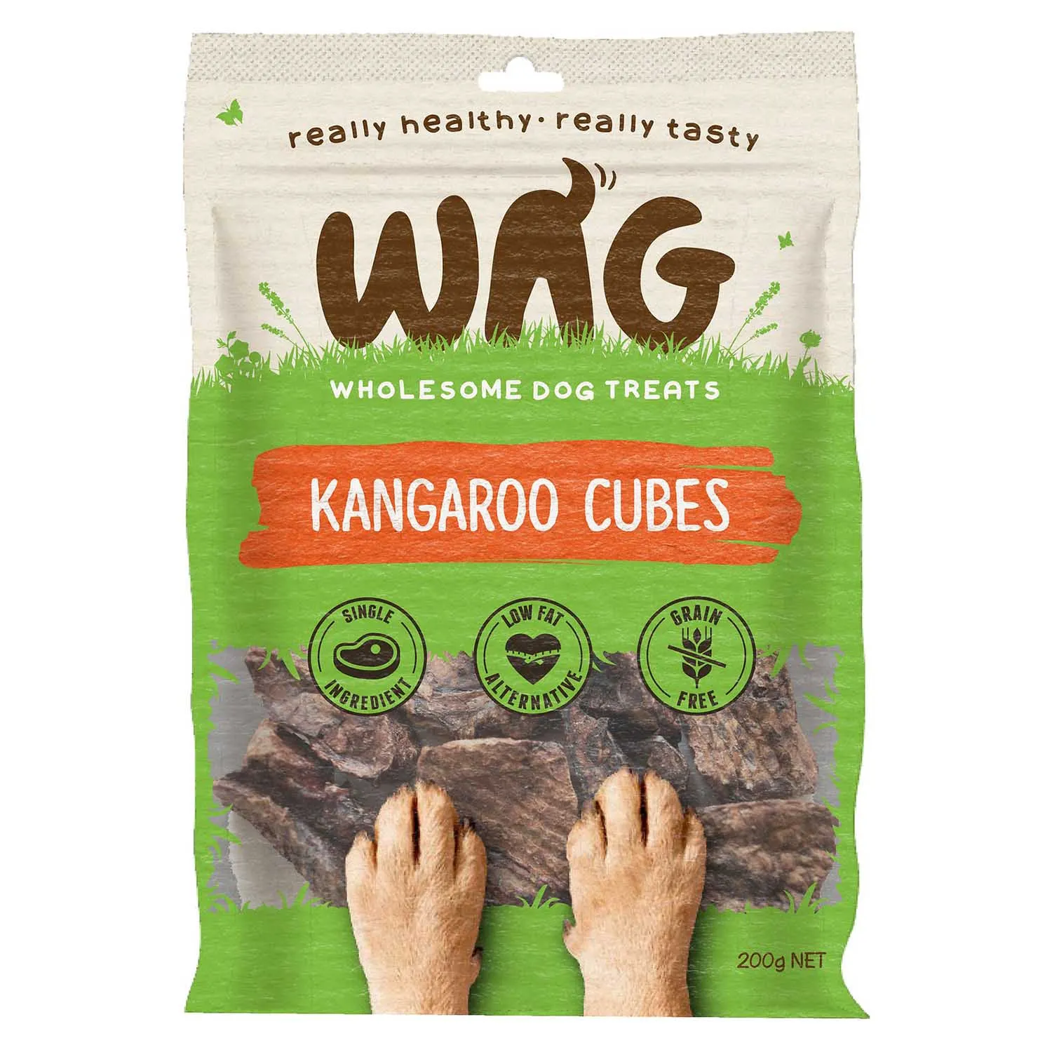 WAG Kangaroo Cubes Grain-Free Dog Treats