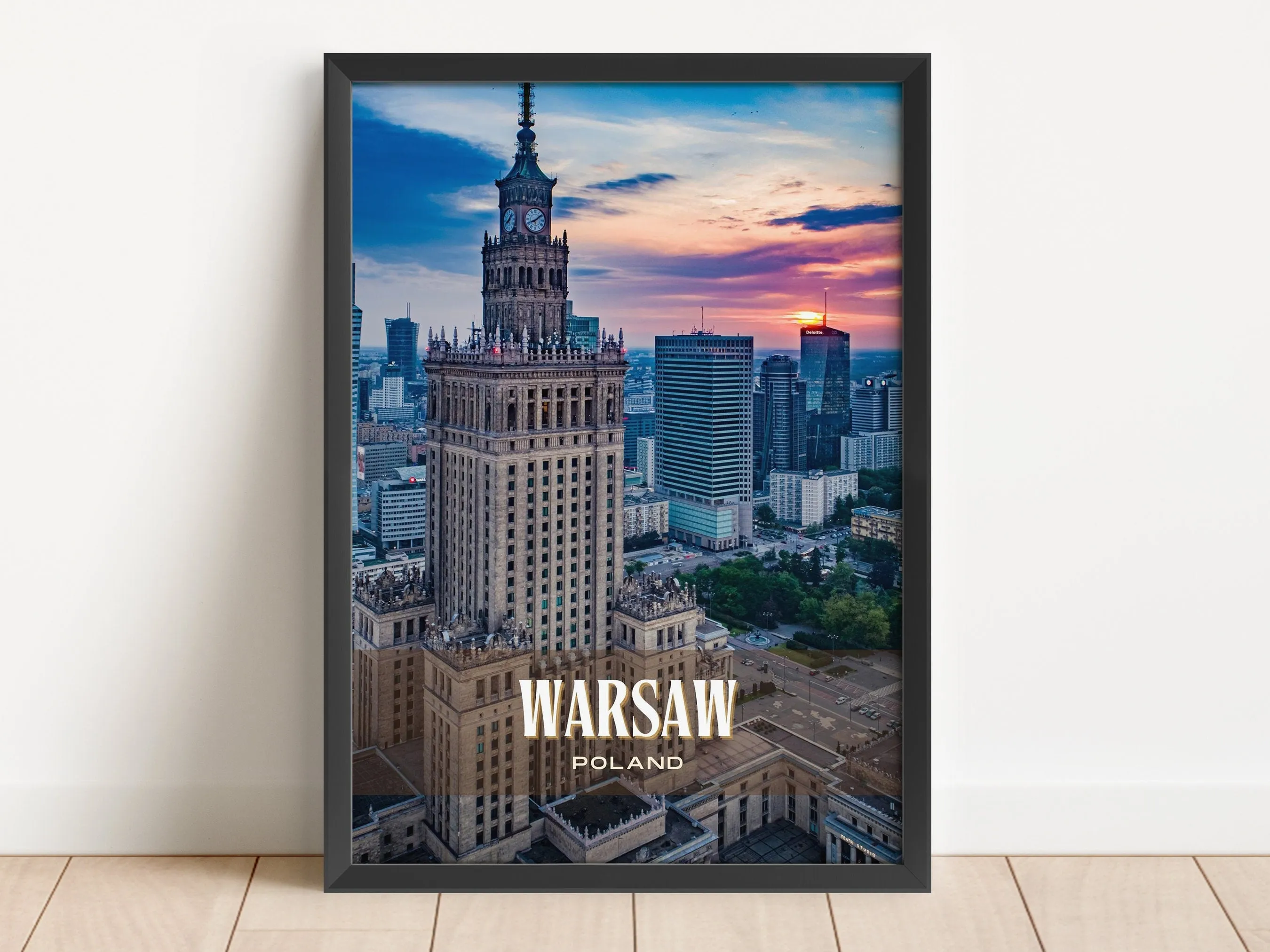 Warsaw Retro Wall Art, Poland