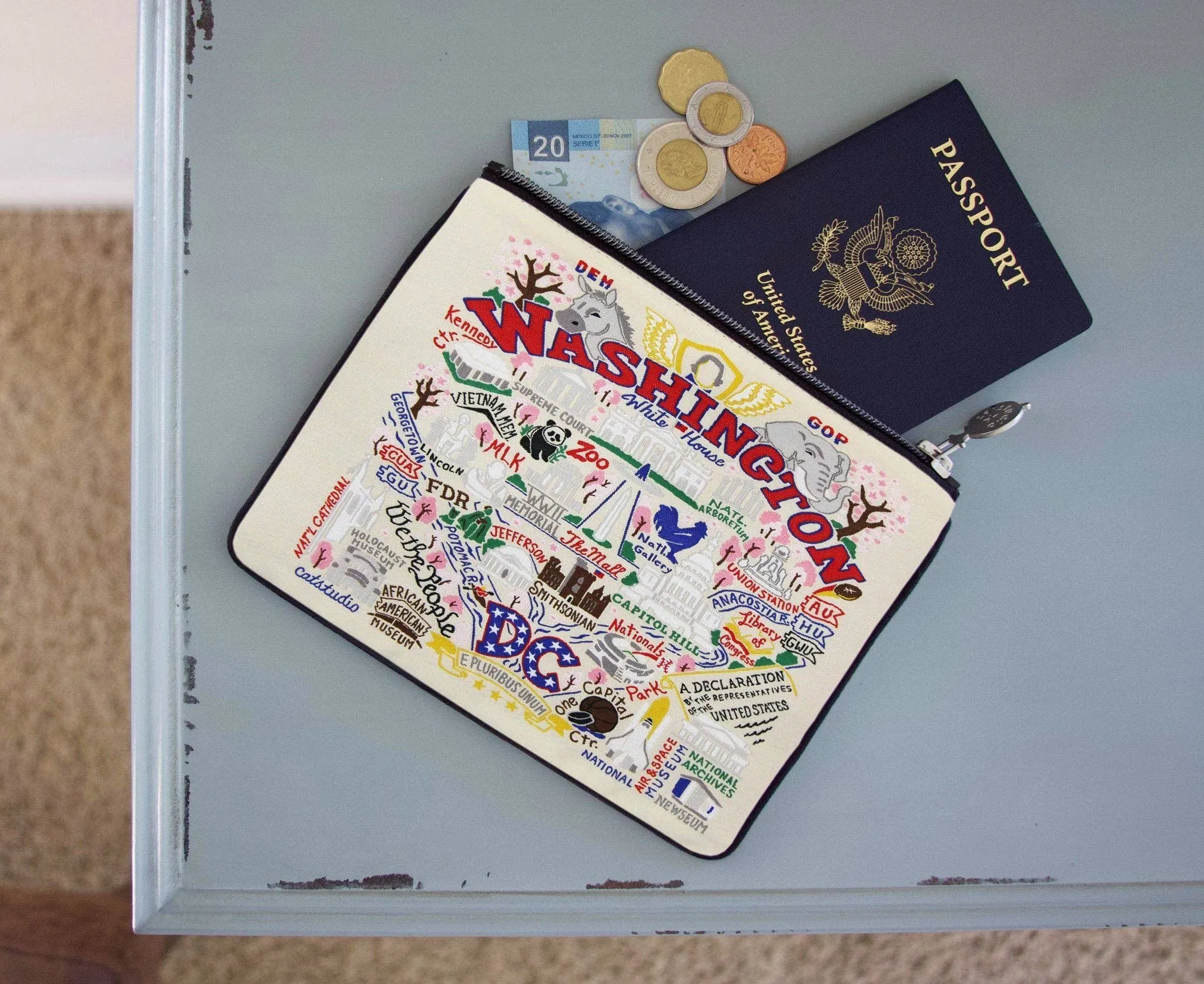 Washington DC Zip Pouch