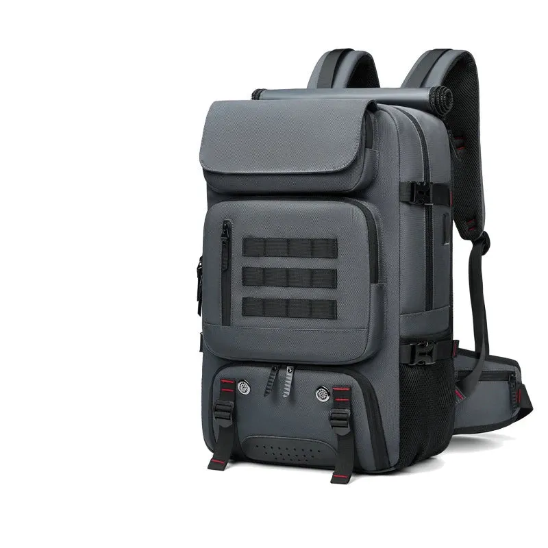 Waterproof 50L Men's Travel Backpack with Separate Shoe Compartment