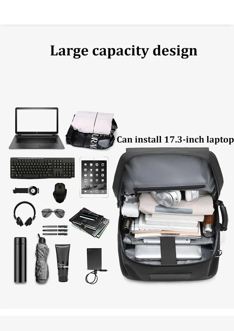 Waterproof 50L Men's Travel Backpack with Separate Shoe Compartment