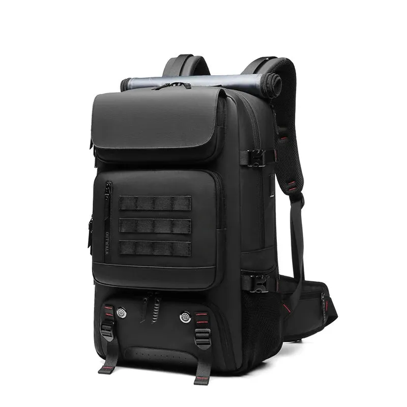 Waterproof 50L Men's Travel Backpack with Separate Shoe Compartment