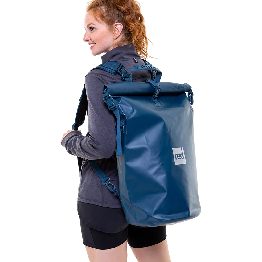 Waterproof Roll Top Dry Bag Backpack - Deep Blue