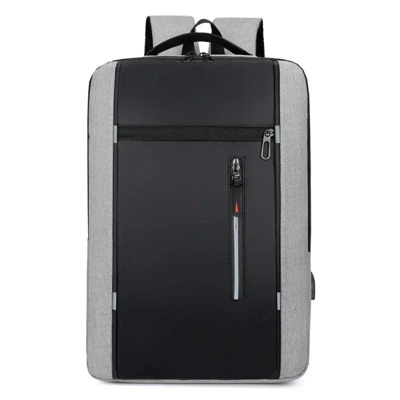 Waterproof USB Laptop Backpack for Men - 15.6 Inch Large Capacity