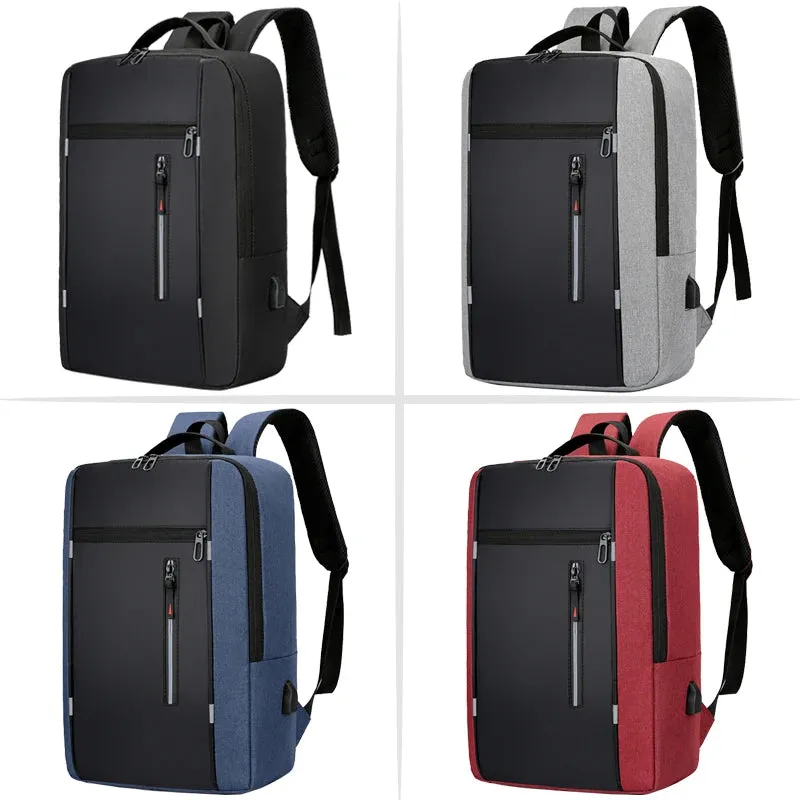 Waterproof USB Laptop Backpack for Men - 15.6 Inch Large Capacity