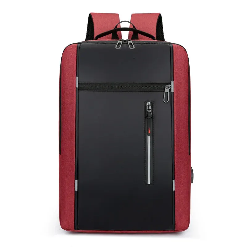 Waterproof USB Laptop Backpack for Men - 15.6 Inch Large Capacity