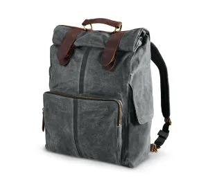 Waxed Canvas Backpack - Grey