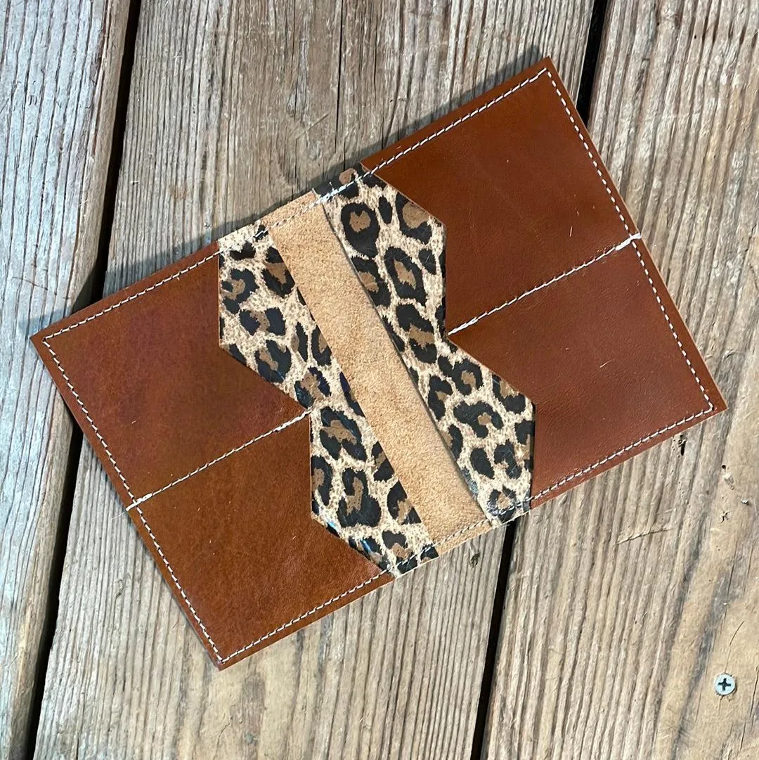 Waylon Wallet -  w/ Leopard Leather