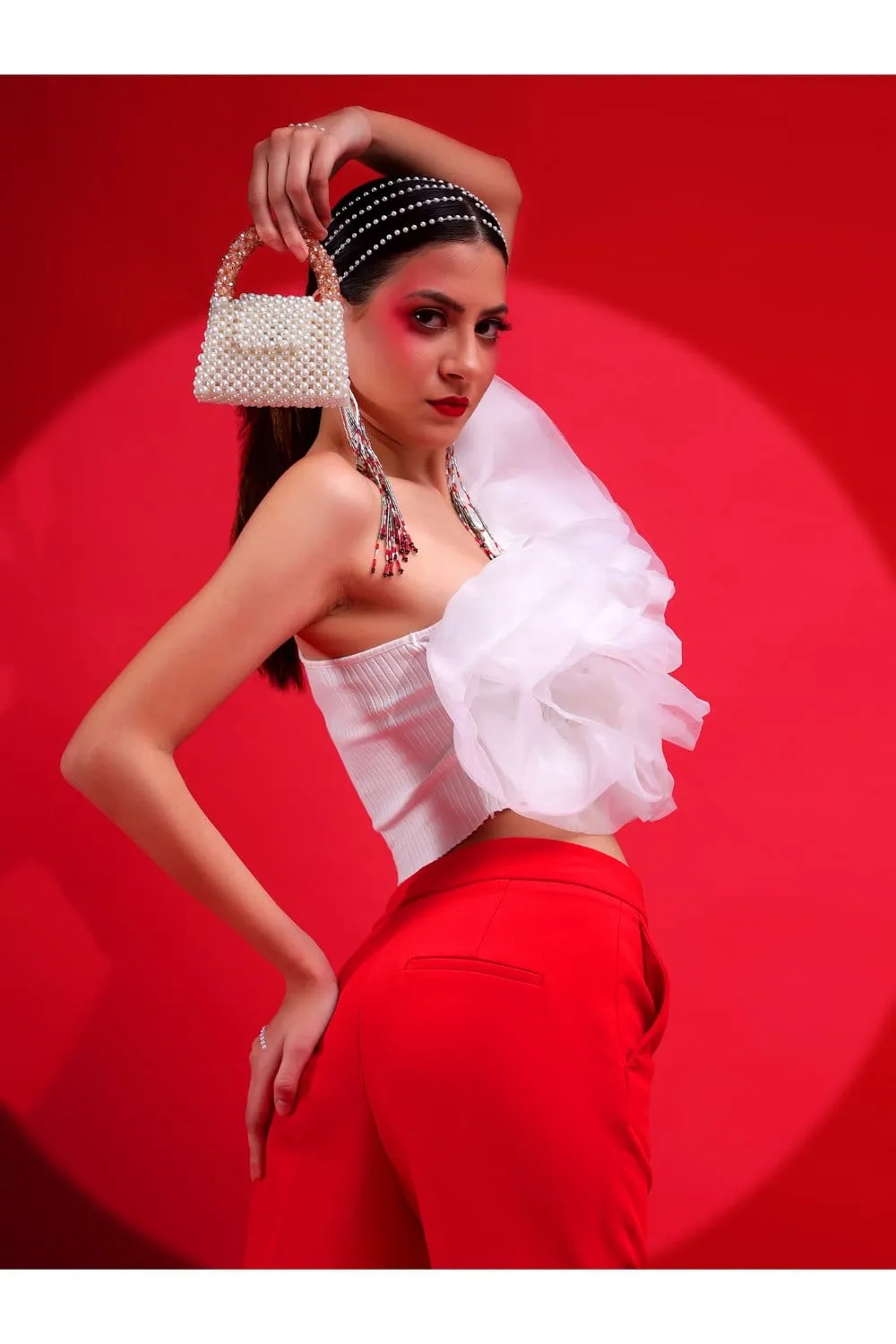 Wedding Clutch Perfect Pearls And Crystals Handbag For Laides