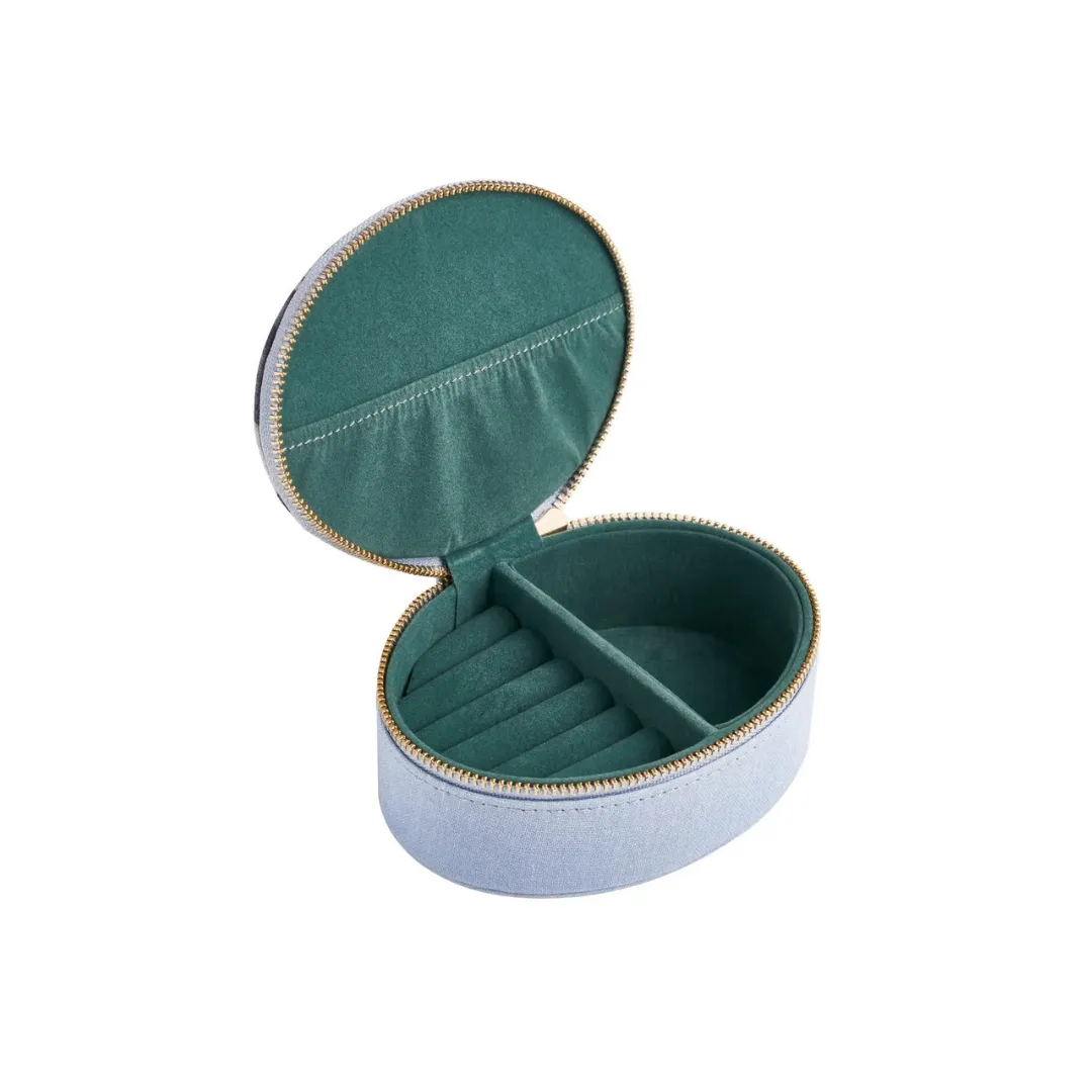 Whippet Pet Portraits Oval Jewelry Box