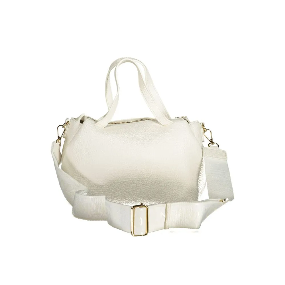 White Polyethylene Women Handbag