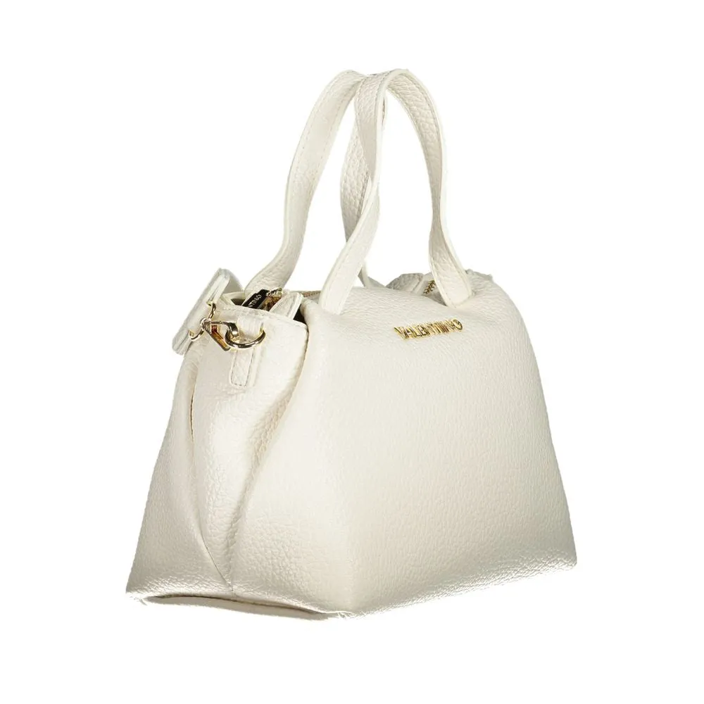 White Polyethylene Women Handbag