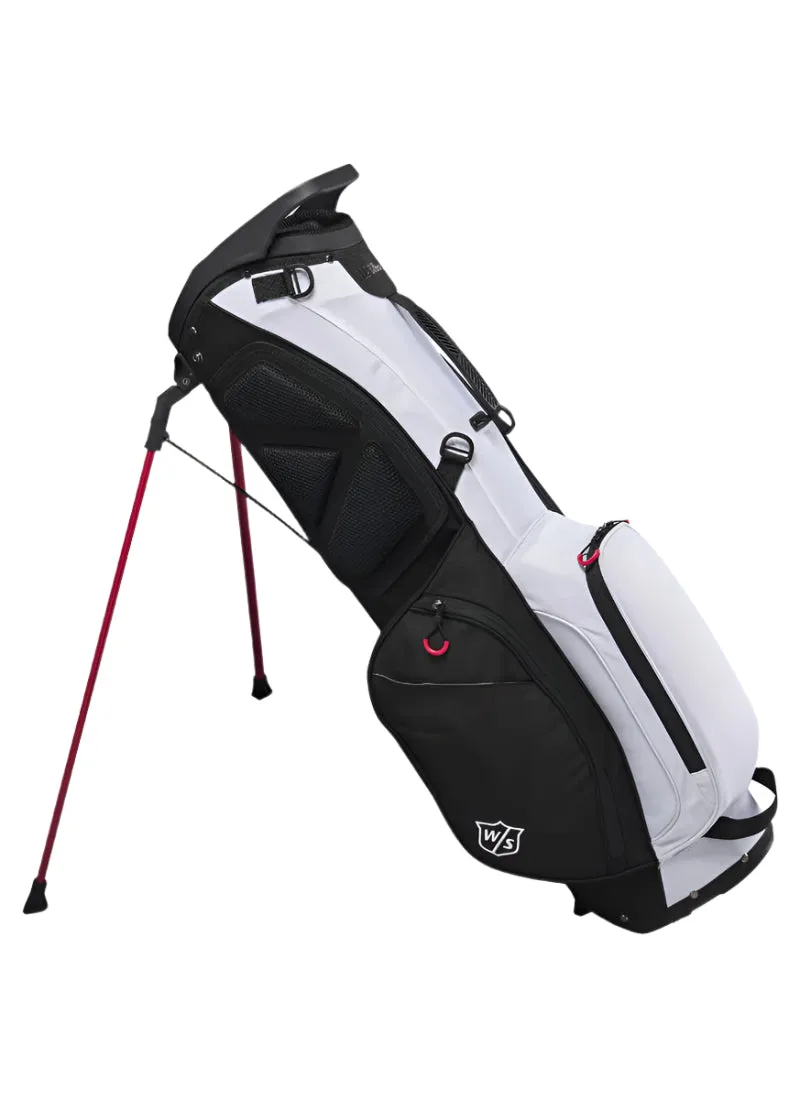 Wilson Staff EXO Lite Golf Stand Bag - Black / Red / White