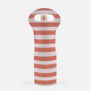 Wine Tote: Cabana Stripe Berry