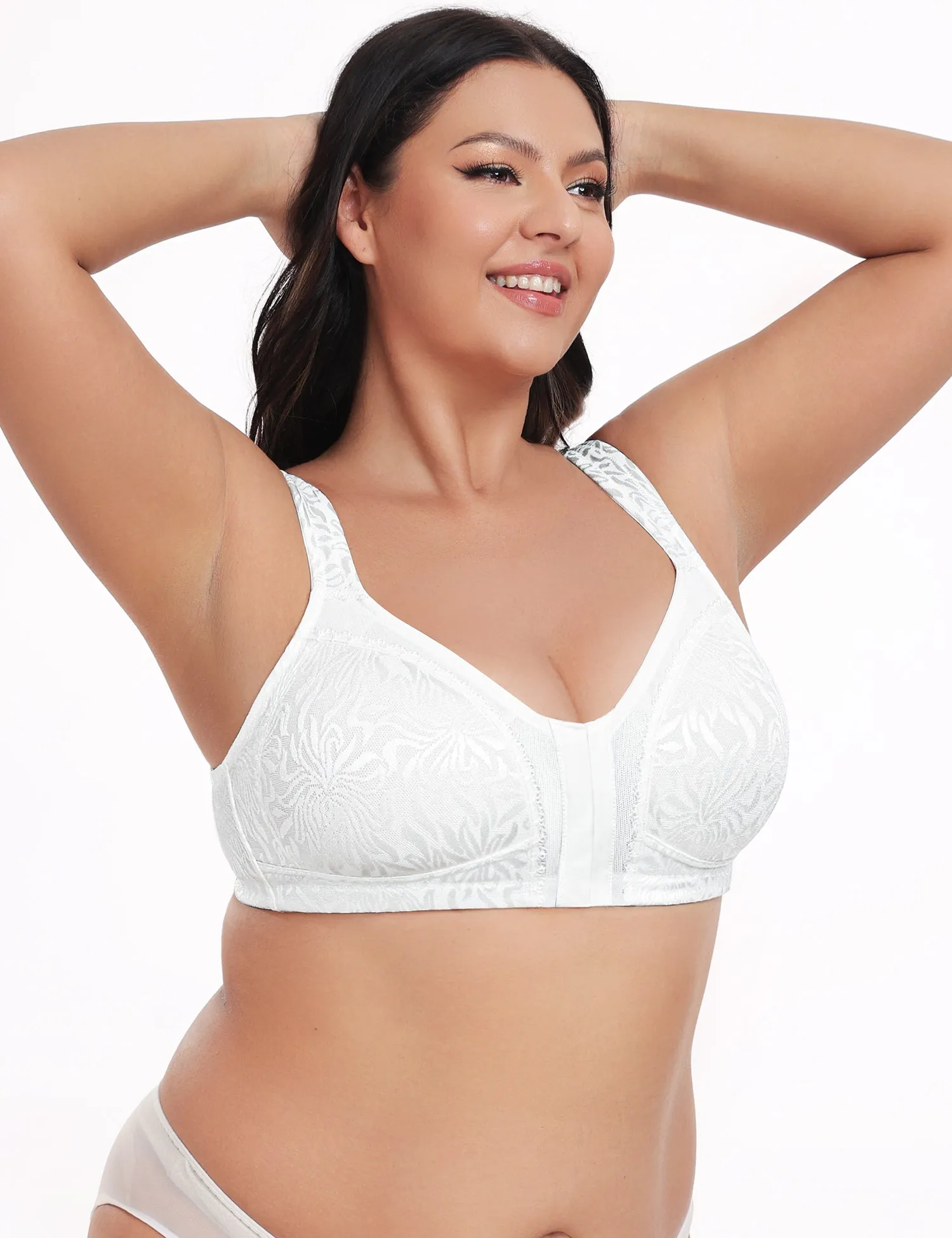 Wireless Minimizer Deep V Plus Size & Ultra-Soft Support Bra