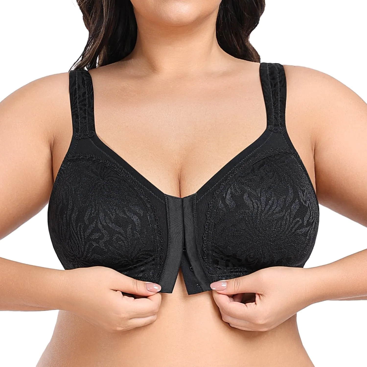 Wireless Minimizer Deep V Plus Size & Ultra-Soft Support Bra