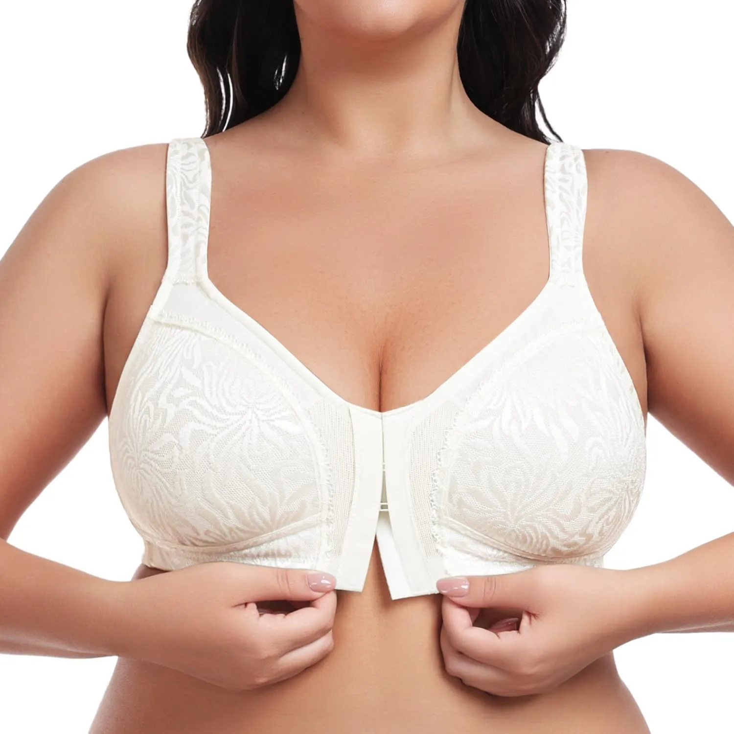 Wireless Minimizer Deep V Plus Size & Ultra-Soft Support Bra