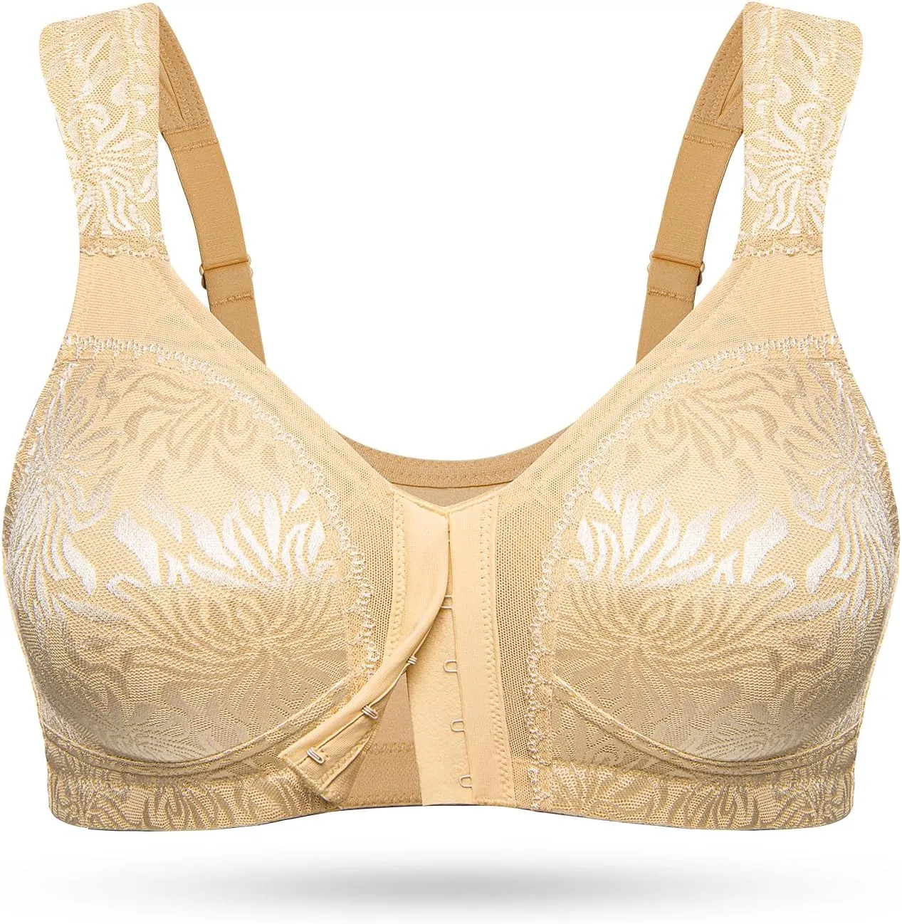 Wireless Minimizer Deep V Plus Size & Ultra-Soft Support Bra